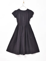 【4色展開】Emerald Motel レースアップ フレンチスリーブドレス