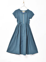 【4色展開】Emerald Motel レースアップ フレンチスリーブドレス