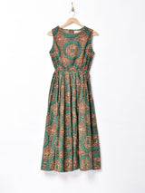 【2色展開】Emerald Motel バティックプリントドレス