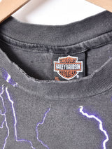 「HARLEY DAVIDSON」バイクプリントTシャツ