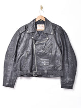 「Excelled」サークルジップダブルライダースジャケット