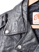 「Excelled」サークルジップダブルライダースジャケット