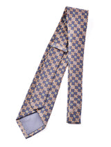 【3色展開】幾何学柄ネクタイ ネイビー