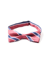 【3色展開】ストライプ柄ボウタイ