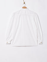 レースデザイン スタンドカラーブラウス