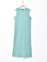 【4色展開】Meridianワッフル ノースリーブワンピース