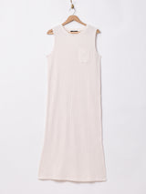 【4色展開】Meridianワッフル ノースリーブワンピース