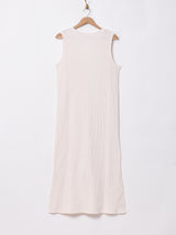 【4色展開】Meridianワッフル ノースリーブワンピース