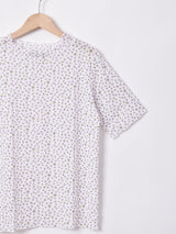 【2色展開】Meridianフラワーパターン 半袖カットソー