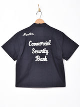 【2色展開】Elcamino半袖ボーリングシャツ コットン