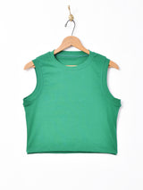 【2色展開】Meridianクロップドノースリーブトップス