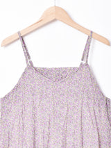 【3色展開】Meridian小花柄 ワッシャー加工 キャミソールワンピース