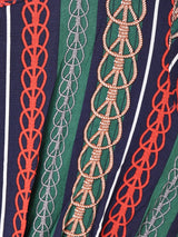 【2色展開】Elcaminoストライプ 総柄 ノースリーブワンピース