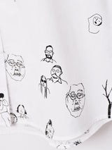 Elcaminoイラストプリント 総柄 半袖シャツ