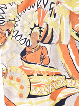 Emerald Motelブラジリアンパターン オープンカラー 半袖シャツ