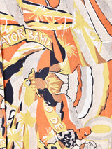 Emerald Motelブラジリアンパターン オープンカラー 半袖シャツ