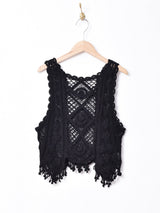 【5色展開】Meridian クロシェニットトップス