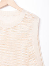 Meridianノースリーブ メッシュワンピース