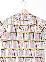 Emerald Motelブック 総柄 オープンカラー 半袖シャツ