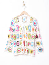 【2色展開】グラニースクエア カーディガン