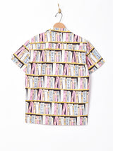 Emerald Motelブック 総柄 オープンカラー 半袖シャツ