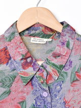 花柄半袖シャツ