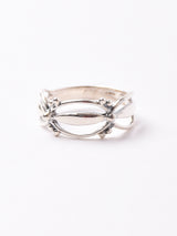 リボン モチーフ シルバーリング