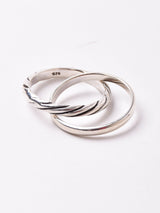 2連デザイン シルバーリング