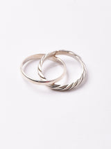 2連デザイン シルバーリング