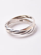 2連デザイン シルバーリング