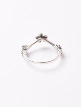 3フラワー シルバーリング