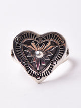 ハート スタンプ シルバーリング