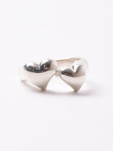 ダブルハート シルバーリング