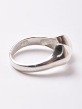 ダブルハート シルバーリング