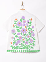 70's花プリント 半袖シャツ