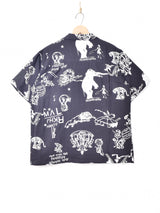 【2色展開】TEMPTATIONサーカスパターン オープンカラー 半袖シャツ