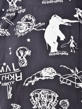 【2色展開】TEMPTATIONサーカスパターン オープンカラー 半袖シャツ