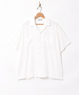 【5色展開】Backers リネンミックス オープンカラー 半袖シャツ