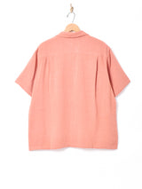 【5色展開】Backersリネンミックス オープンカラー 半袖シャツ