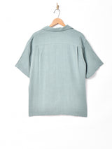 【5色展開】Backersリネンミックス オープンカラー 半袖シャツ