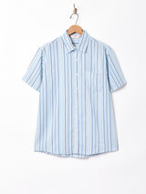 【3色展開】TEMPTATIONピンストライプ柄 半袖シャツ