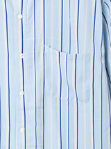 【3色展開】TEMPTATIONピンストライプ柄 半袖シャツ