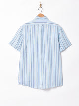 【3色展開】TEMPTATIONピンストライプ柄 半袖シャツ