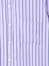 【3色展開】TEMPTATIONピンストライプ柄 半袖シャツ