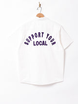 【3色展開】Backers刺繍 半袖 ワークシャツ