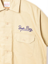 【3色展開】Backers刺繍 半袖 ワークシャツ