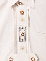 【2色展開】半袖 チロリアンシャツ