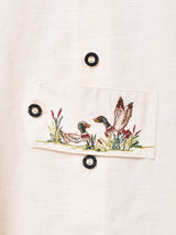 ワンポイント刺繍 チロルシャツ