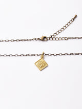 【2色展開】 インゴットモチーフ ネックレス ゴールド