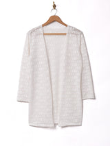 長袖 レースカーディガン